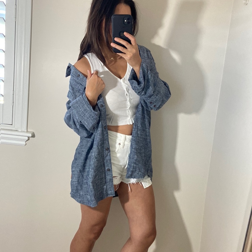 Patagonia snap button down shirt